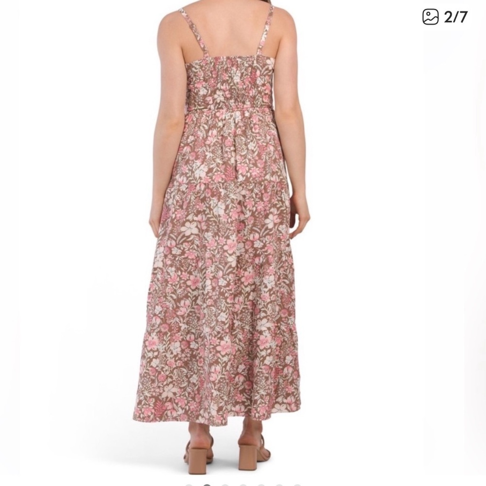 Rachel Zoe Pink Floral Maxi Dress size 10 - Picture 2 of 9